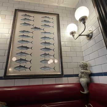 Neptune Oyster - Booth decor - Seafood Near Me - Boston, Massachusetts