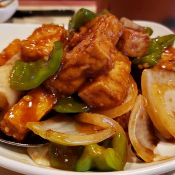 Yangtze - Tofu with black bean sauce ($15). Not on the menu, but they'll make it on request. Not bad. But the other tofu/stir frys are better. - Dim Sum Near Me - St. Louis Park, Minnesota