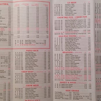 New Ming Liang - a menu for a chinese restaurant - Chinese Near Me - Bronx, New York