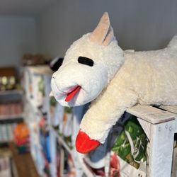 Marshall Pet Co-Op - Lamb Chop 23" dog toy, hanging out in the shop at 8393 West Main Street in Marshall, Virginia, just 20 minutes from Middleburg, Virginia