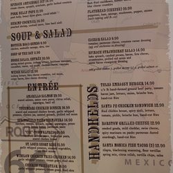 Cyrus Steakhouse Tulsa - Current menu 4/8/24