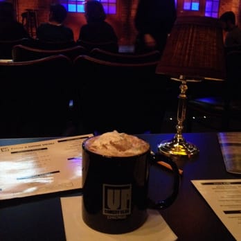 UP Comedy Club - Spotlight mocha $9 before the show.  Baileys, Kahlua, and peppermint liqueur in hot chocolate - Comedy Clubs Near Me - Chicago, Illinois