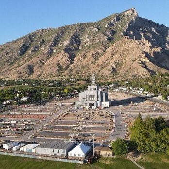 Provo Utah Rock Canyon Temple - Provo Utah Rock Canyon Temple Eastside view, aerial photo  https://ldstemplenews.com/category/provo-utah-rock-canyon-temple/ - Churches Near Me - Provo, Utah