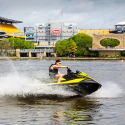 Zip throughout the entire city on our brand new 2021 Yamaha Waverunners!