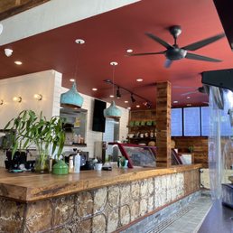 Inside of restaurant and order counter area  ..