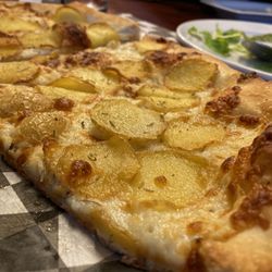 Larsa Mediterranean Grill & Pizzeria - Rosemary potato pizza! (great crust!)