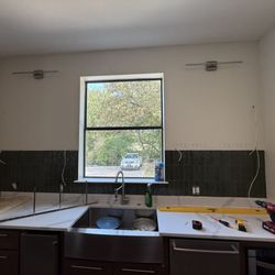Jim’s Honey Do Heroes - Wall before floating shelves added