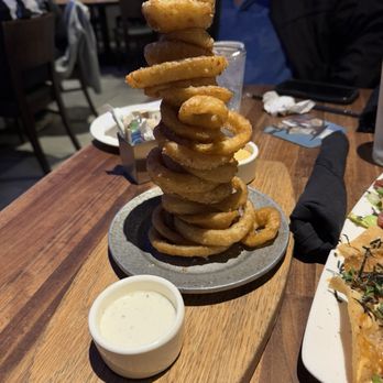 Yard House - Onion Ring Tower - New American Near Me - San Jose, California Yard House - Onion Ring Tower - New American Near Me - San Jose, California