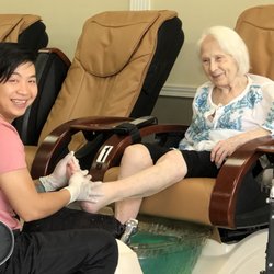 Always Good Company Home Care - We can even take our clients to their pedicure appointment!