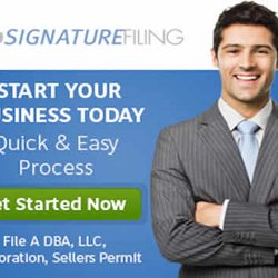 Signature Filing - Start Your Business Today. Form a LLC, Incorporation or DBA