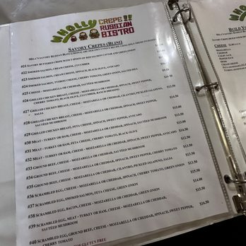 Wholly Crepe Russian Bistro - Menu - Creperies Near Me - Tomball, Texas Wholly Crepe Russian Bistro - Menu - Creperies Near Me - Tomball, Texas