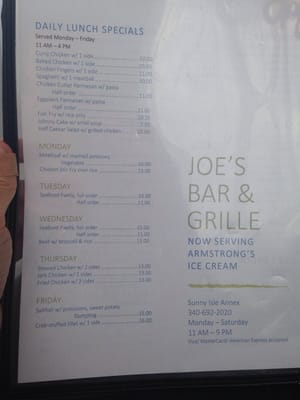 Menu photo 7 Joe's Bar & Grille Christiansted, VI Menu photo 7 Joe's Bar & Grille Christiansted, VI