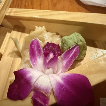 Kanpai Sushi - Orchid decoration on Kanpai Boat - Sushi Bars Near Me - Virginia Beach, Virginia