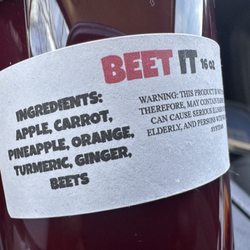 Warfuel Kitchen - Beet It Pressed Juices