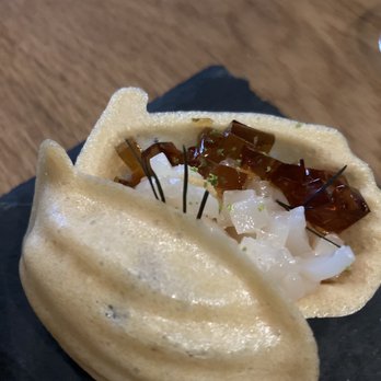 Nisei - Like the best shrimp chip ever filled with scallop 2 other ways - Japanese Near Me - San Francisco, California Nisei - Like the best shrimp chip ever filled with scallop 2 other ways - Japanese Near Me - San Francisco, California