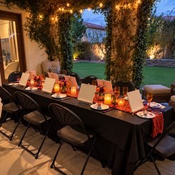 Posh Express Rentals - Rented table and chairs for a girls paint night