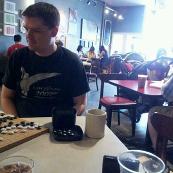 Boomtown Coffee - Playing Go at Boomtown - Cafes Near Me - Houston, Texas