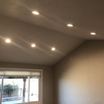 David Electric - Recessed lighting in the family room - lights on - Electricians Near Me - San Jose, California David Electric - Recessed lighting in the family room - lights on - Electricians Near Me - San Jose, California