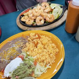 Shrimp fajitas Shrimp fajitas