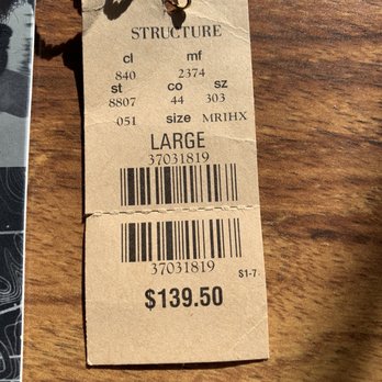 Express - This is the bar code and price $139.50 paid for this coat. I kept it because the cost was guaranteed for life I was told ! - Women's Clothing Near Me - Tigard, Oregon Express - This is the bar code and price $139.50 paid for this coat. I kept it because the cost was guaranteed for life I was told ! - Women's Clothing Near Me - Tigard, Oregon