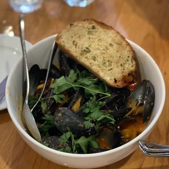 Monti's - Steamed Black Mussels , Preserved Lemon & Romesco - Mediterranean Near Me - Santa Rosa, California Monti's - Steamed Black Mussels , Preserved Lemon & Romesco - Mediterranean Near Me - Santa Rosa, California