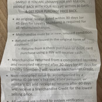 Burlington - Return policy - Women's Clothing Near Me - Portage, Michigan