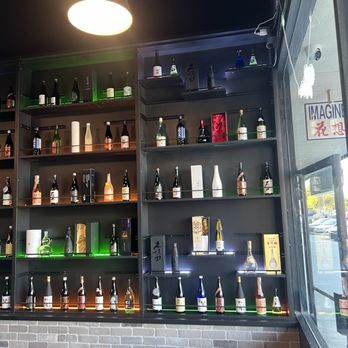 Temaki Bar - 1/4 of the SAKE shelving!!!! - Sushi Bars Near Me - San Jose, California Temaki Bar - 1/4 of the SAKE shelving!!!! - Sushi Bars Near Me - San Jose, California