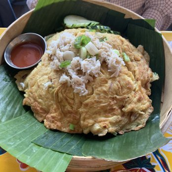 Pintoh Thai - Egg pancake with crab - Thai Near Me - Oakland, California Pintoh Thai - Egg pancake with crab - Thai Near Me - Oakland, California