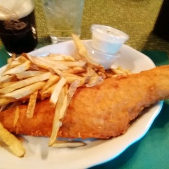 Jack's Spot - HUGE ! Seafood Special Dinner Of Beer Battered Haddock At Jack's Spot Also Know As Thee Purple Pump On Route 125 In Pitman, Pennsylvania - American Near Me - Pitman, Pennsylvania