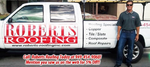 Slide of Robert's Roofing