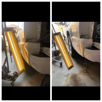 Magic Mike's Auto Studio - Dent in rear panel - Auto Detailing Near Me - Garland, Texas Magic Mike's Auto Studio - Dent in rear panel - Auto Detailing Near Me - Garland, Texas