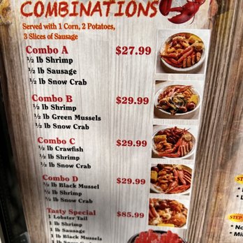 Tasty Crab - a menu for seafood combinations - Seafood Near Me - Mineral, Virginia Tasty Crab - a menu for seafood combinations - Seafood Near Me - Mineral, Virginia