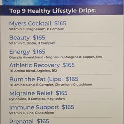 Healing Hands Massage Therapy - Prices for IV Hydration therapy