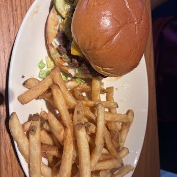 BJ's Restaurant & Brewhouse - Double cheeseburger and fries. Plenty of food! - New American Near Me - Lexington, Kentucky BJ's Restaurant & Brewhouse - Double cheeseburger and fries. Plenty of food! - New American Near Me - Lexington, Kentucky