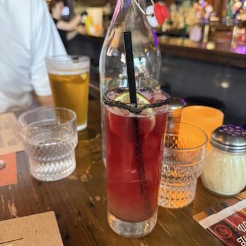 Wicked Pie Pizza - One of the specialty drinks and a beer - Pizza Near Me - Puyallup, Washington Wicked Pie Pizza - One of the specialty drinks and a beer - Pizza Near Me - Puyallup, Washington