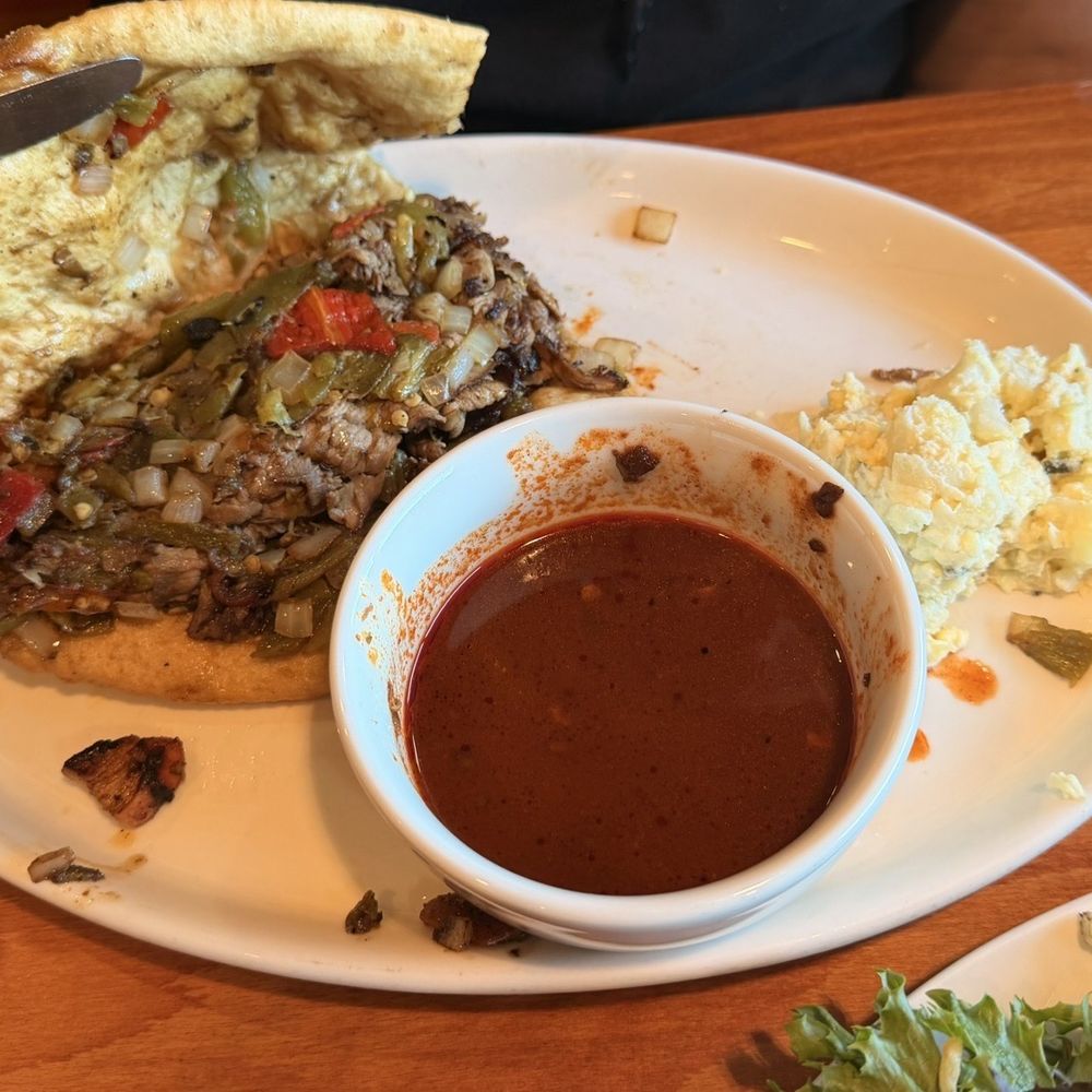 Indian Pueblo Kitchen - Fry bread dip sandwich - New American Near Me - Albuquerque, New Mexico