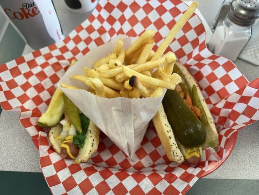 Chicago Style Beef and Dogs by null