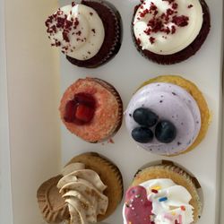 Love at First Bite - Biscoff, strawberry cheesecake, red velvet, confetti and lemon blueberry. Amazing!