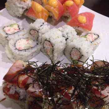 yuka - Red slipper, California roll, double dragon roll. - Sushi Bars Near Me - Suwanee, Georgia