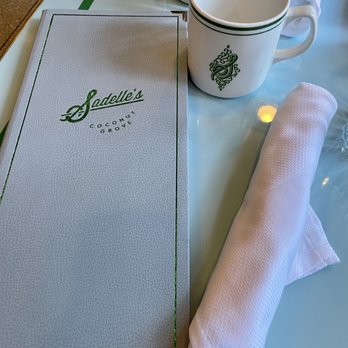 Sadelle's Coconut Grove - Menu and table setting - Breakfast & Brunch Near Me - Miami, Florida Sadelle's Coconut Grove - Menu and table setting - Breakfast & Brunch Near Me - Miami, Florida