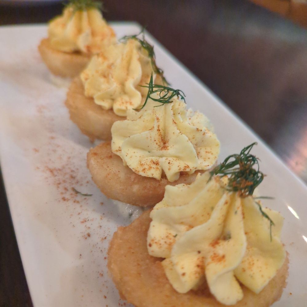 MAX's Wine Dive - Fried deviled eggs - Wine Bars Near Me - Houston, Texas MAX's Wine Dive - Fried deviled eggs - Wine Bars Near Me - Houston, Texas