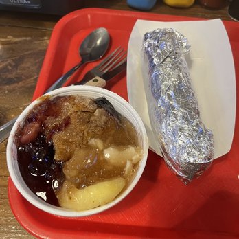 Cooper's Old Time Pit Bar-B-Que - Cobblers and corn on the cob. - Barbeque Near Me - Austin, Texas