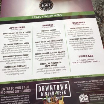 The Loaded Slate - Downtown Dining Menu - Pubs Near Me - Milwaukee, Wisconsin