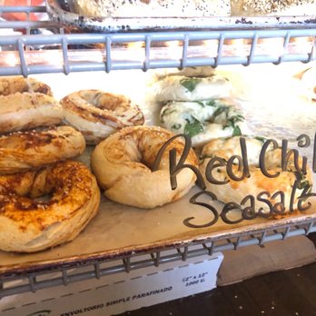 BoulTawns's Bakery & Cafe - Red Chile bagels - Bakeries Near Me - Santa Fe, New Mexico