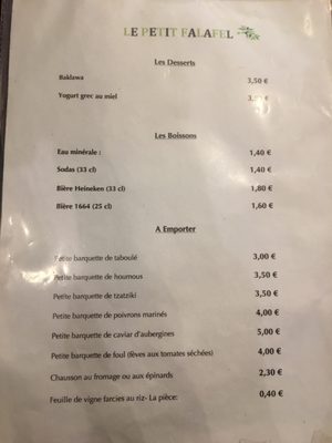 Menu photo 8 Le Petit Falafel Paris, 75