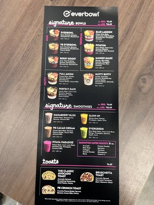 Menu photo 1 Everbowl Omaha, NE