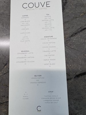 Menu photo 1 Couve Specialty Coffee Las Vegas, NV Menu photo 1 Couve Specialty Coffee Las Vegas, NV