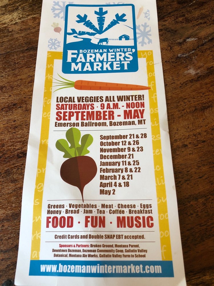 BOZEMAN WINTER FARMERS MARKET Updated June 2024 111 S Grand Ave