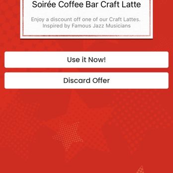 Soirée Coffee Bar - Checked in and this is what popped up - Coffee & Tea Near Me - Dallas, Texas