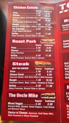 Menu photo 4 Tony Lukes Ocean City, MD Menu photo 4 Tony Lukes Ocean City, MD